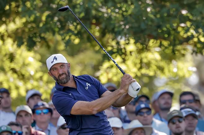LIV골프에서 활약하는 더스틴 존슨. EPA