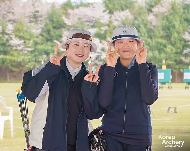 ▲ 조수아(좌), 강연서(우) ⓒ대한양궁협회