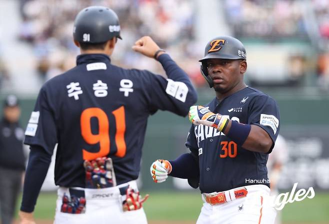 ▲ 요나단 페라자 ⓒ한화 이글스