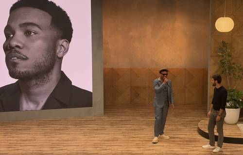 툴스포휴머니티(TFH) 행사에 참석한 앤더슨 팩 (샌프란시스코=연합뉴스) 권영전 특파원 = 가수 앤더슨 팩(가운데)이 홍채인식을 통한 인간 증명 플랫폼 '툴스포휴머니티'(TFH)가 17일(현지시간) 미국 샌프란시스코에서 개최한 행사에 참석해 콘서트 표 예매에 인간 증명 도구가 활용되는 데 대해 환영한다고 발언하고 있다. 2026.4.17