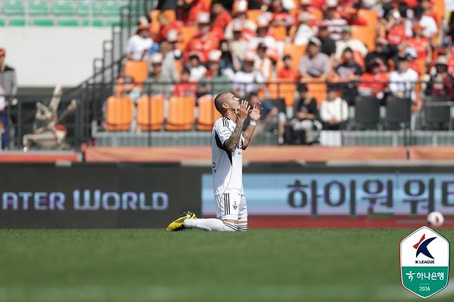 선제골 터트린 전북 티아고. [한국프로축구연맹 제공. 재판매 및 DB 금지]