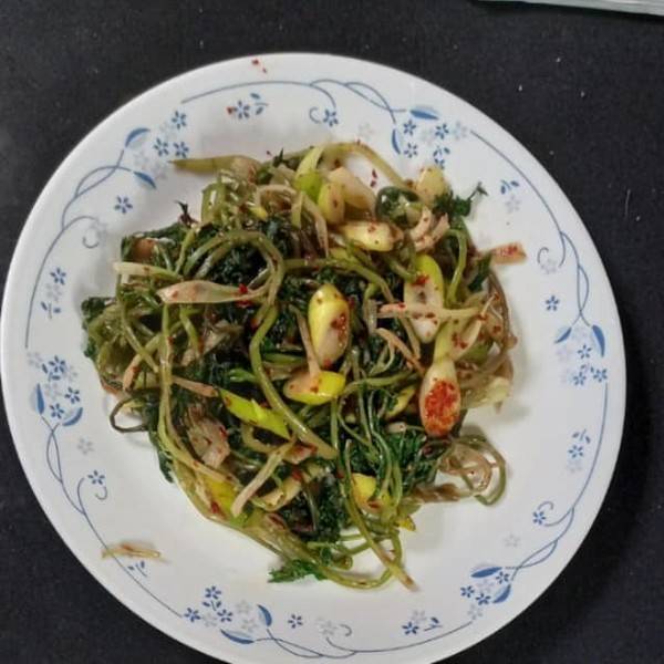 천호나물 무침 [사진=김용구 더좋은경제연구소 소장]