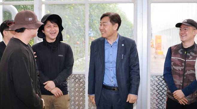 장수 임대형 스마트팜 방문./전북도