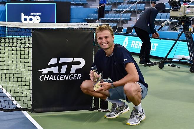 부산오픈 단식 우승 레안드로 리에디. 사진/부산오픈조직위