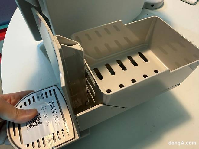 네스프레소 버츄오 업 기기. 김상준 기자 ksj@donga.com