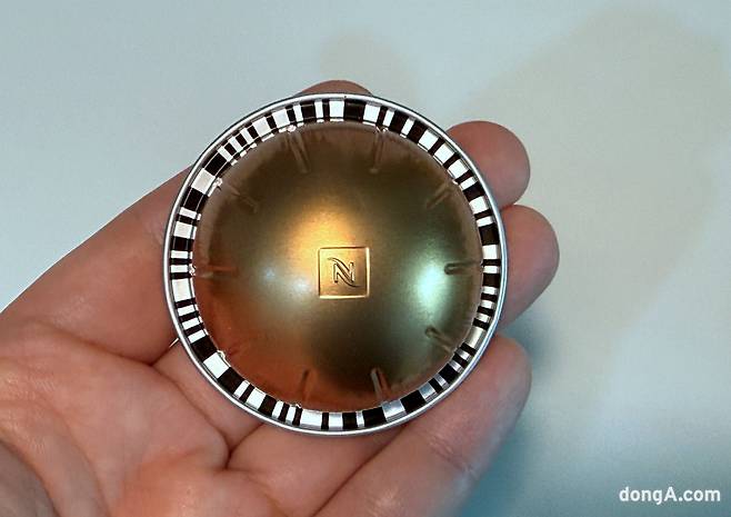 네스프레소 멜로지오 커피캡슐. 김상준 기자 ksj@donga.com