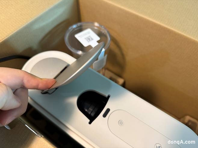 네스프레소 버츄오 업 기기. 김상준 기자 ksj@donga.com