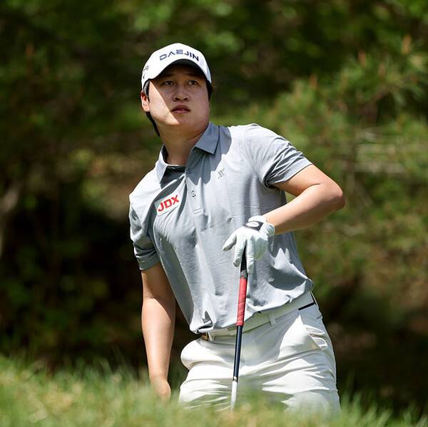 한국프로골프(KPGA) 투어 2026시즌 개막전 제21회 DB손해보험 프로미 오픈 우승 경쟁에 뛰어든 루키 왕정훈 프로가 3라운드에서 경기하는 모습이다. 사진제공=KPGA (사진을 무단으로 사용하지 마십시오.)