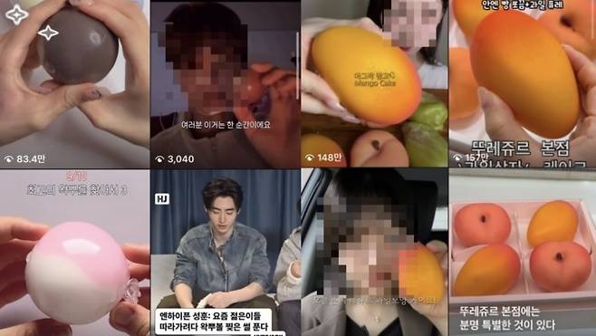 왁뿌볼(왼쪽), 뚜레쥬르에서 새롭게 출시한 '아그작' 시리즈(오른쪽) /사진=인스타그램 갈무리