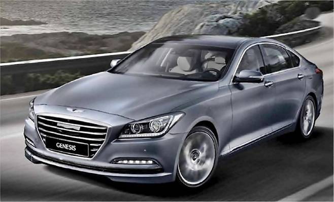 벤츠 E클래스에 밀렸던 제네시스 DH [사진출처=현대차]
