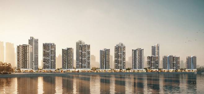 '더샵 송도그란테르(G5-1·3·4·5·6·11블록)' 투시도.  포스코이앤씨