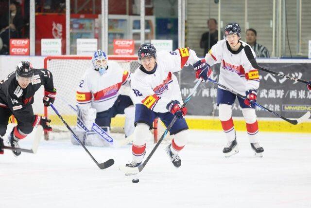 한국과 일본의 아이스하키 대표팀 경기장면/대한아이스하키협회 제공