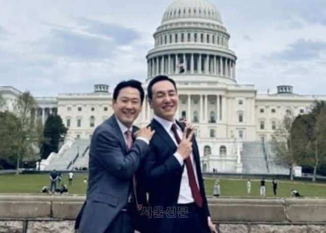 장동혁(왼쪽) 국민의힘 대표와 김민수 최고위원. 2026.4.15 김종혁 국민의힘 전 최고위원 페이스북 캡처