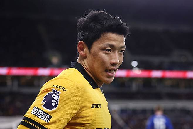 울버햄튼 원더러스의 황희찬. Getty Images코리아