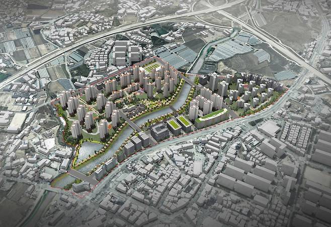 2030년 준공 예정인 포천 송우2지구 공공지원 민간임대주택 조감도. <포천시 제공>