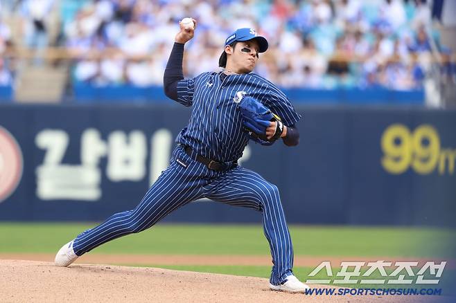 삼성 원태인이 19일 대구 LG전서 선발 등판했다. 사진제공=삼성 라이온즈