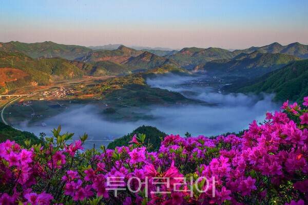 육지의 섬으로 불리는 무주 내도리 전경 / 사진_투어코리아 유지훈 기자