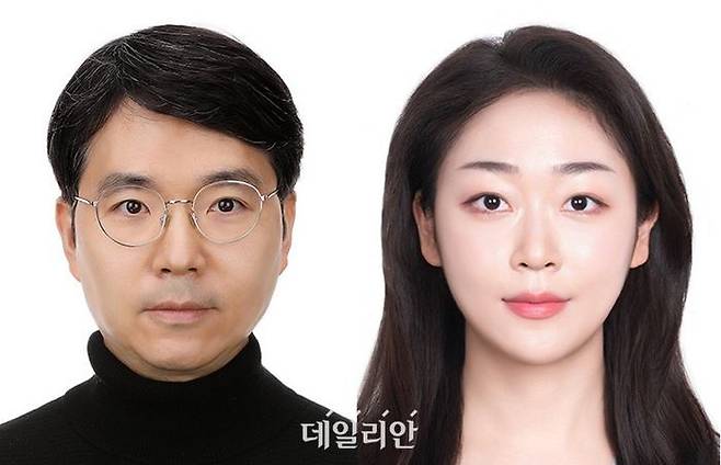 김재익 교수(왼쪽)와 이영은 연구원.ⓒUNIST