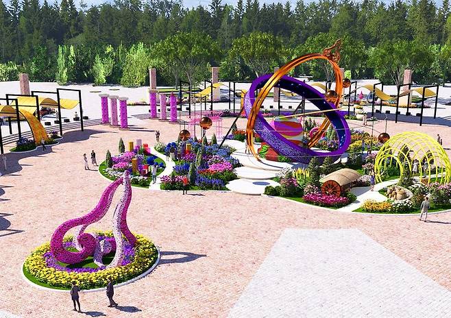 2026 고양국제꽃박람회 '시간여행자의 정원' 조감도. 고양국제박람회재단 제공