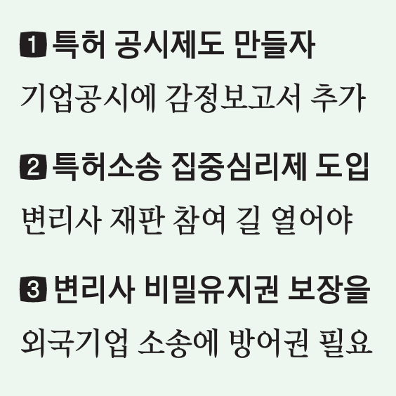 전종학 변리사회장 3대 제언