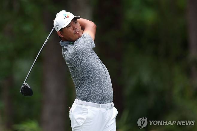 티샷 날리는 김시우 [AFP=연합뉴스]