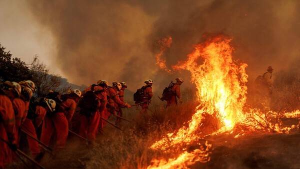 2025년 발생한 LA 산불 현장 [출처=연합 ]