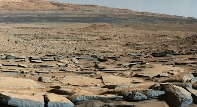 화성의 3분의 1이 한 때 바다로 덮여 있었을 가능성이 제기됐다. 사진은 NASA 큐리오시티 로버가 화성의 킴벌리 지형을 촬영한 모습 (사진=NASA/JPL-칼텍)