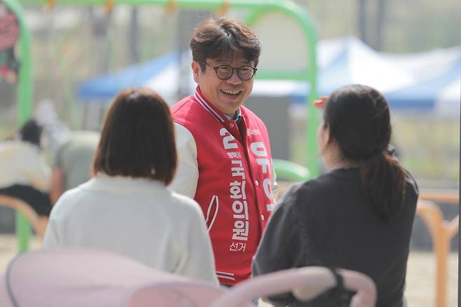 경기도 평택을 국회의원 재보궐 선거에 출마한 유의동 전 국민의힘 의원./뉴스1