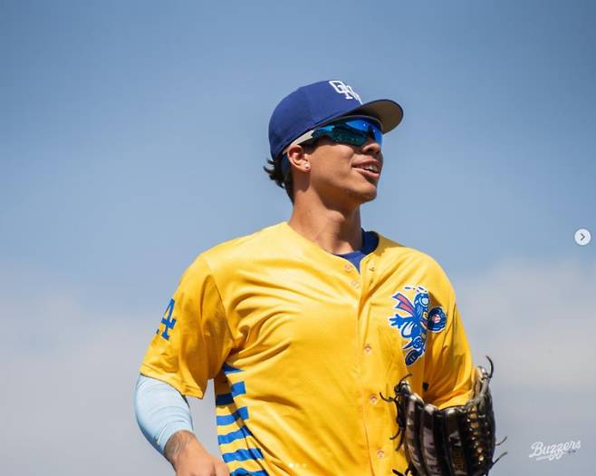 대만의 타자 유망주로 현재 LA 다저스 산하 싱글A에서 활약 중인 코칭셴. @Ontario Tower Buzzers