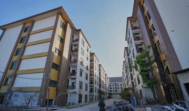 캄보디아 오스막 지역 범죄단지 외관/ 사진=연합뉴스