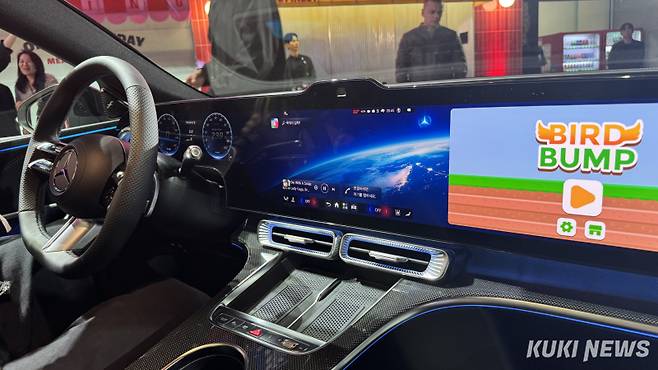 디 올-뉴 일렉트릭 C-클래스 내부 모습. 김수지 기자&nbsp;