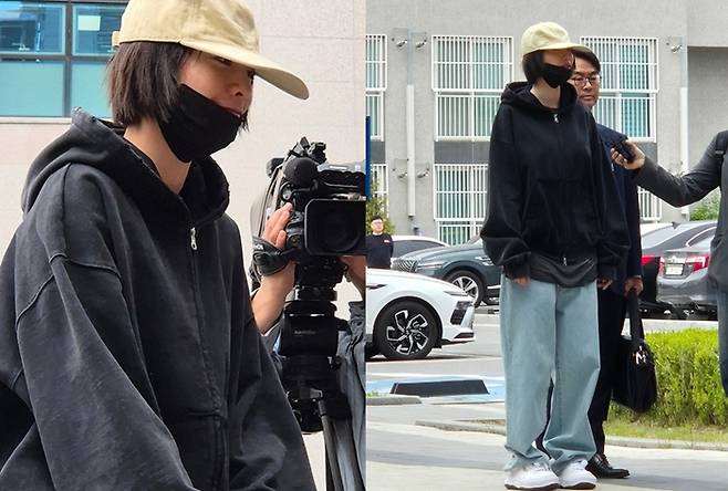 변호인과 함께 재판에 증인으로 출석한 나나. 사진l뉴스1