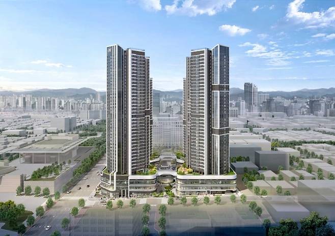 인천 구월동에 들어서는 ‘힐스테이트 구월아트파크’ 조감도. 현대엔지니어링 제공