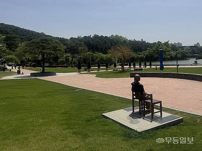 21일 찾은 순천 조례동 조례호수공원. 박찬 기자&nbsp;