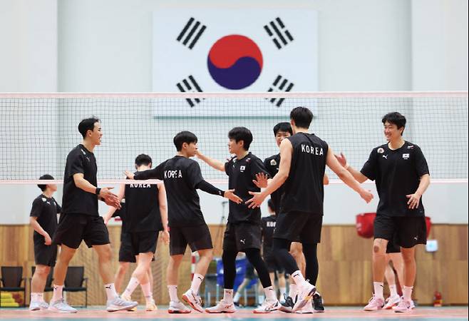 한국 남자배구 대표팀. 사진=뉴시스