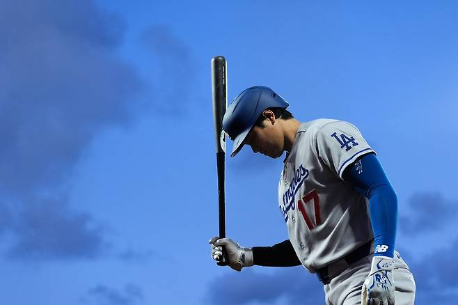 MLB 53경기 출루에 성공하며 아시아 타자 최다 경기 연속 출루 기록을 세운 오타니 쇼헤이. /AP 연합뉴스