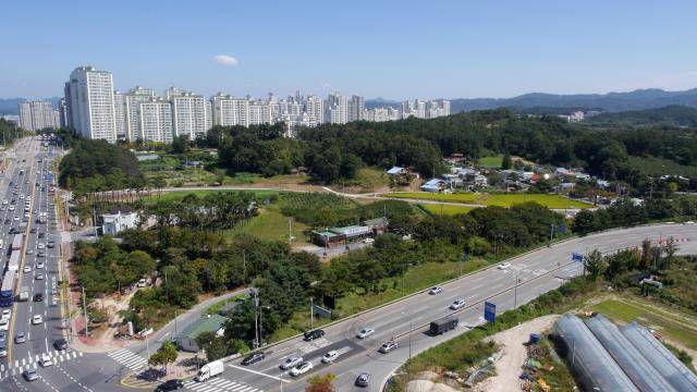 대전 관평동에 자리한 구즉묵마을 전경. 대전일보DB