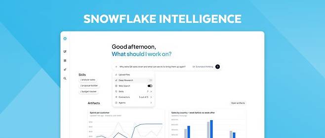 스노우플레이크 인텔리전스. 스노우플레이크 제