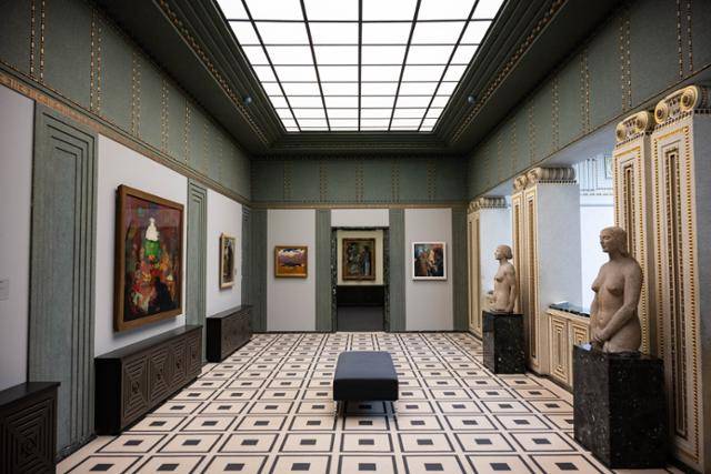 취리히 쿤스트하우스 모저관 내부 전시실이 내부 모습.