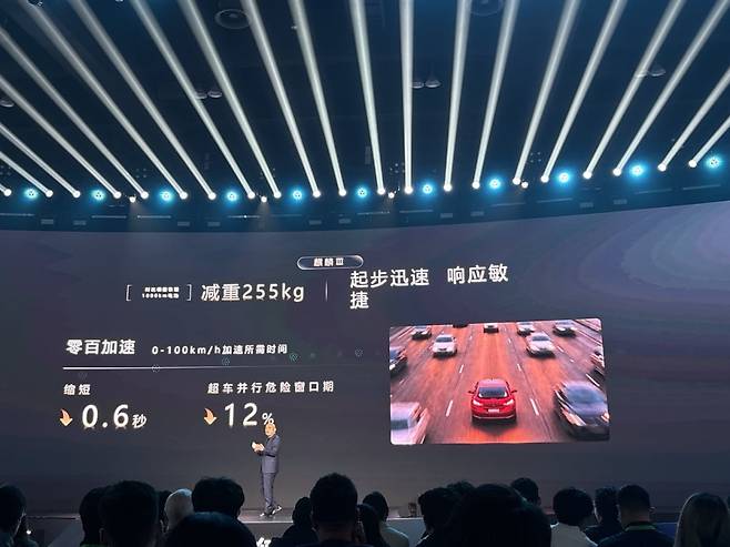 지난 21일 오후 7시30분(현지시간) 중국 베이징 국가회의센터에서 CATL(닝더스다이)이 슈퍼 테크데이를 열고 차세대 전기차 배터리 기술을 선보였다. 베이징=김은정 특파원