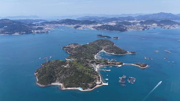 하늘에서 본 화도 전경.
