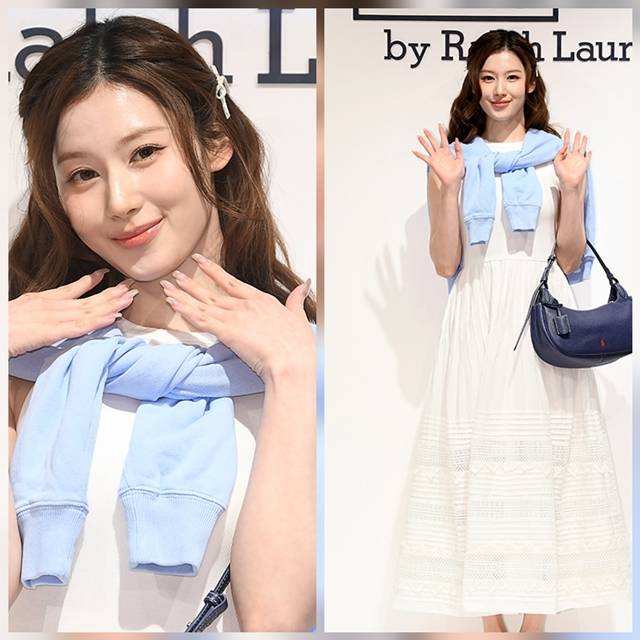 트와이스(TWICE) 사나는 21일 서울 송파구 잠실에서 열린 한 패션 브랜드 포토콜 행사에 참석해 다양한 포즈를 선보였다. 사진=천정환 기자