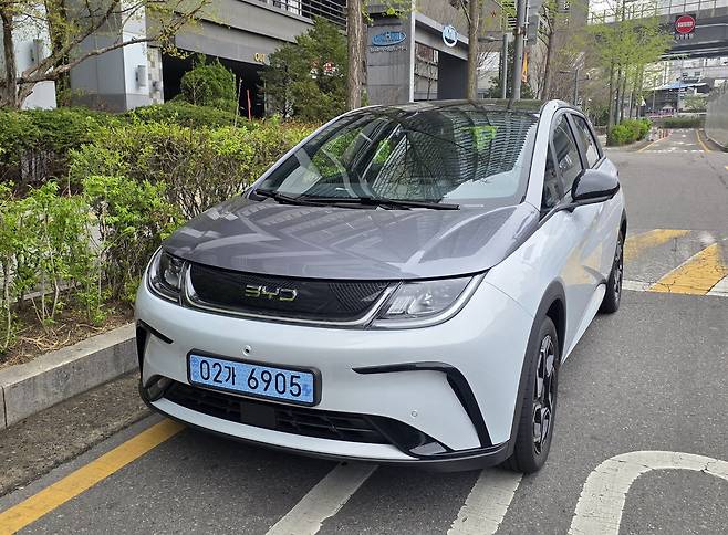 BYD 돌핀 액티브의 외관.