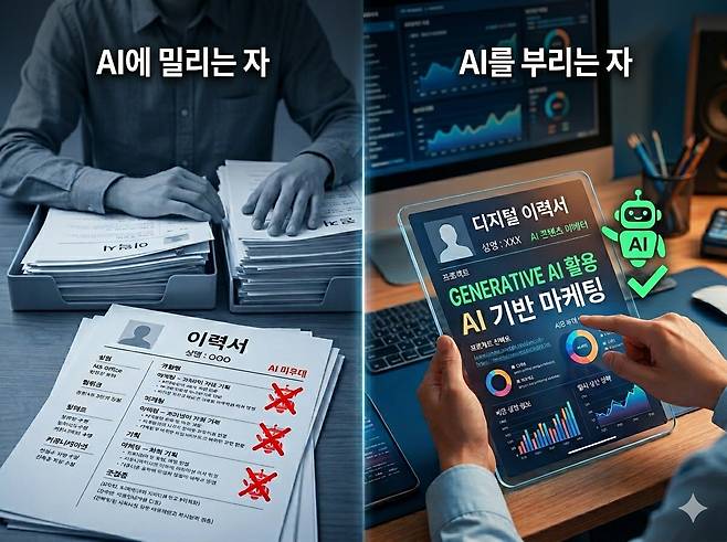 22일 HR 업계에 따르면 과거 시스템 개발사에 국한됐던 AI 채용 열풍은 이제 산업 전반으로 전이되고 있다. 기사의 이해를 돕기 위한 이미지. 구글의 생성형 인공지능(AI) ‘제미나이’로 생성