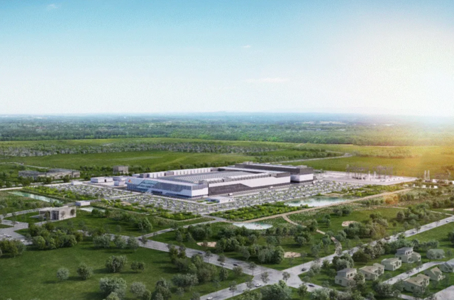 SK하이닉스가 미국 인디애나주 웨스트라피엣에 구축할 첨단 반도체 패키징 공장 조감도. 사진 제공=SK하이닉스