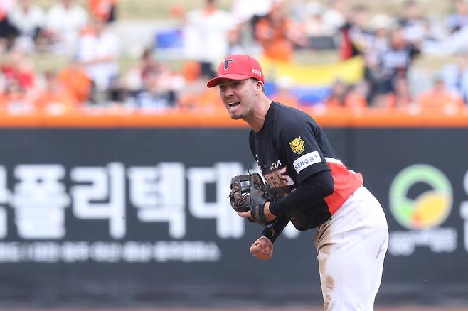 KIA 제리드 데일은 기복있는 경기력으로 우려를 낳고 있다. 사진제공｜KIA 타이거즈