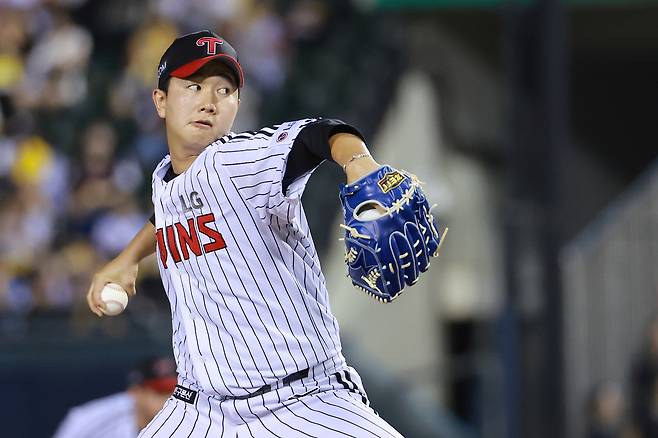 LG 마무리 유영찬. 연합뉴스