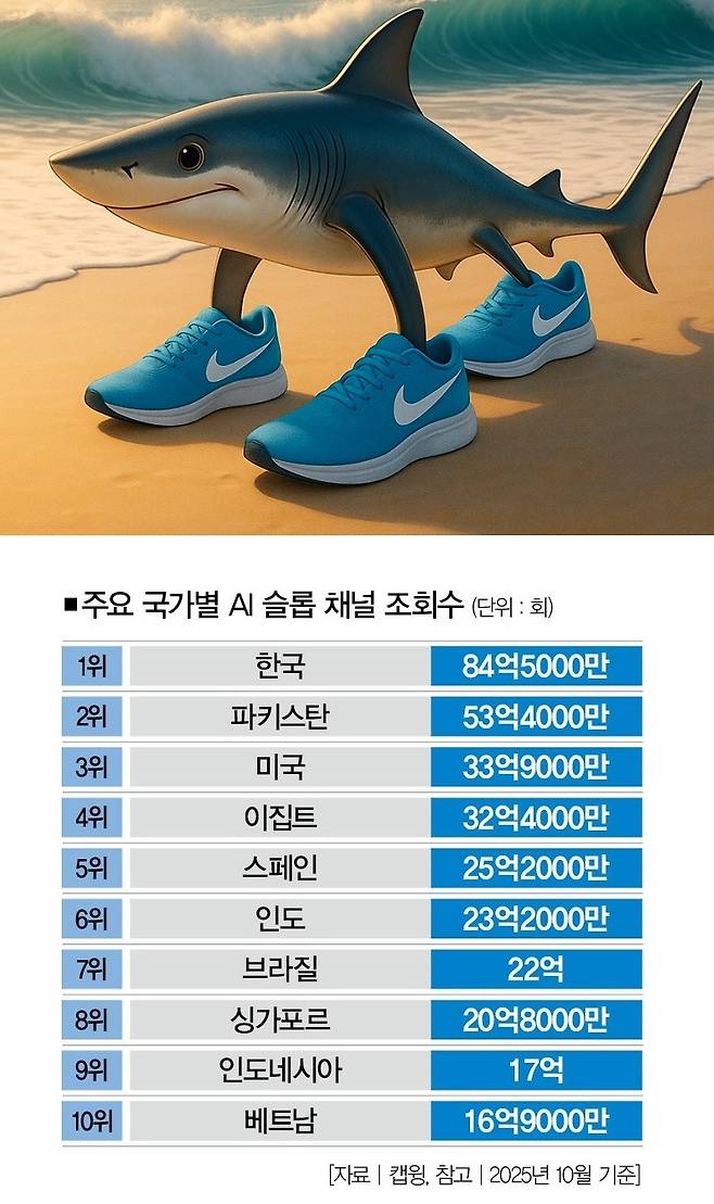 사진은 지난해 온라인 커뮤니티에서 유행했던 AI 슬롭.[일러스트 | 더스쿠프 포토]