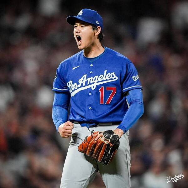 6이닝 무실점 오타니(사진=LA 다저스 SNS)