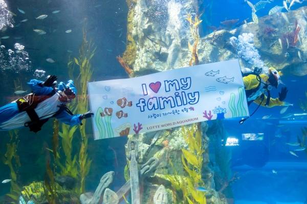 롯데월드 아쿠아리움, 가정의 달 특별 콘텐츠 공개_아쿠아리움 수중 웨이빙.